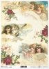 papier decoupage aniołki, Vintage*paper decoupage of angels, Vintage*decoupage de papel de ángeles, Vintage*Papier Decoupage von Engeln, Vintage*бумажная декупаж ангелов, винтаж
